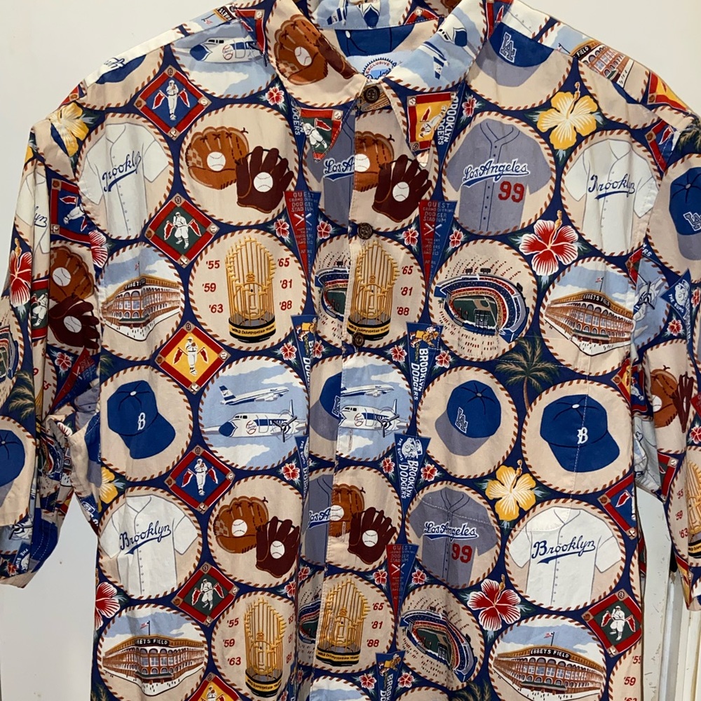 Los Angeles Dodgers “aloha” shirt.